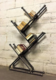 Chicago Industrial Vintage  53-inch Decorative Storage 4-shelf Pipe Bookcase  Metal